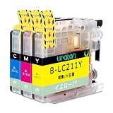 LC211C+LC211M+LC211Y 各1本 互換インク 互換品 ブラザー（Brother）用 純正品併用 LC211-4PK 個包装 大容量 残量表示 ICチップ対応 DCP-J968N J963N J962N J767N J762N J567N J562N MFC-J887N J880N J990DN J997DN J900DN J907DN..インク, Uratan-INKLC211