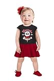 NCAA Girls幼児用半袖フルスカートドレス ブラック