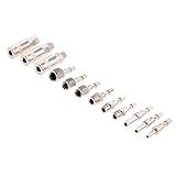 Perfk 12点パック　3/8インチ　1/4インチ　クイックリリース　エアーラインホース　コンプレッサー継手　金属製