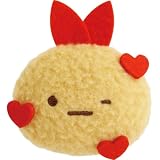 AB38707 すみっコぐらし えもじ～ずぬいぐるみ ぬいぐるみバッジ えびふらいのしっぽ