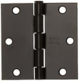 Stanleyハードウェア741 3 – 1 / 2 " x 3 – 1 / 2 " Squareコーナー住宅用ヒンジinブラックコーティング
