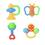 Baby Rattle Godr新生児Shaking Bell Rattle Set幼児、新生児の赤ちゃん幼児用ギフトPlayセットforキャンディ色ランダムカラー