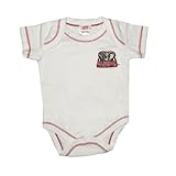 NCAA Alabama Crimson Tide ベビー Baby  / 刺繍されたロゴの幼児ワンピース半袖ボディスーツ/ロンパース/カバーオール Infant One-Piece Short Sl