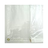 アキレスセイデンクリスタルライン ビニールカーテン 0.3mm厚 サイズオーダー/JQ/ 【FT34】 幅541-630×丈351-400cm 透明 帯電防止 防炎 べたつき軽減