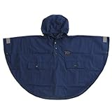 OCEAN＆GROUND オーシャンアンドグラウンド キッズ レインポンチョ ネイビーブルー M