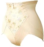 0761 産後 ママ シェイプ ガードル ハードタイプ 前面のレースがエレガント <br/> 【ローズマダム rosemadame マタニティー】 64 クリームイエロー