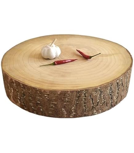 Amazon｜Fulimr まな板、イチョウの木、直径30cm、厚さ6cm