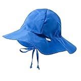 アイプレイ ベビー 帽子 サンハット Brim Sun Protection Hat 日よけハット 無地 (サイズ：0-6m、カラー：Royal Blue） iplay [並行輸入品]