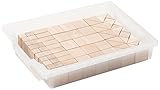 Erziドイツ木製おもちゃビルディングブロックボックス2、44.5 X 33.5 X 11 CM