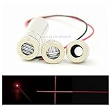 Q-BAIHE 650MDLC-5キャップ＆ドライバーで/ワットLCDモジュールアクロスドットライン1MW調整した赤色半導体レーザー650nmのクラス2