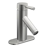 Moen 6100 Level One-Handle Low Arc Bathroom Faucet, Chrome [並行輸入品]
