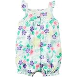 カーターズ Carter's/ スナップアップフローラルロンパース ブルー ロンパース半袖 9ヶ月【並行輸入】