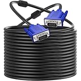 lelelife VGA-VGA、モニターケーブル、HD15オス-オス、テレビコンピュータプロジェクター、コンピュータモニターケーブル、HDビデオVGAケーブルに適しています (10M)