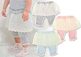 (ナチュラルエイジ)NATURAL AGE 【NATURAL AGE.】 綿レース 針抜き クシュクシュ裾 スカッツ 80cm/90cm/95cm/100cm 100 ピンク