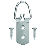 HangZ 10009b 2穴Dリング画像ハンガー( 50パック)、75lb、ニッケル