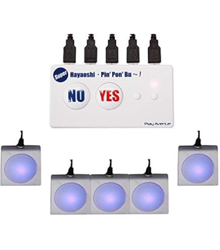 Amazon.co.jp: スーパー早押しピンポンブー赤ボタン 5人用