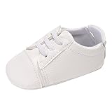 Tovadoo ベビーシューズ　靴ひも　無地　合皮アッパー　ゴム製靴裏 滑り止め つま先保護　歩行練習用　シンプル カジュアル　通園 通学