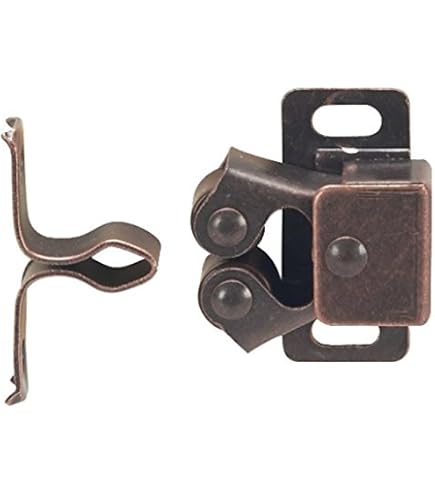 Hahiyo Double Roller Catch Door Latch Shorter Foot Cold Rolled Steel Stay Put Smooth Close No