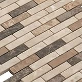 【シールタイプ】【工場直販】大理石モザイクタイル　STR-1018S◆◆◆デザイン豊富 9 種類◆◆◆ (1シート（サンプル）)　305x318x8mm