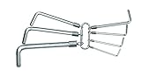 GEDORE 6348160 Hexagon Allen Key Set 5/64-3/8AF (9 Pieces) [並行輸入品]