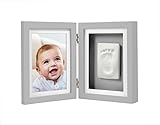 Pearhead Babyprints Handprint of Footprint Desk Frame, Grey by Pearhead
