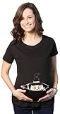 Crazy Dog TshirtsマタニティPeeking魔女赤ちゃんハロウィン面白い妊娠ギフトTシャツ US サイズ: 3L カラー: ブラック