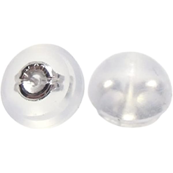 Amazon | ピアスキャッチK18(18金)ダブルロック・2ペア(4コ)セット