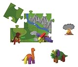 アップサイズ3Dパズル コレクティブル・アニマルズ ダイナソー 抜き型プレイマットの組み立てトイ