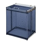 ネットボックス ゴミステーション 屋外 防鳥ネット ゴミ箱 3秒 折りたたみ カラスよけ 収集庫 ゴミストッカー 大容量 日本製 ゴミ収集箱 軽量 コンパクト 約180L アルミニウム からすノンノン 幅60cm ネイビーブルー [並行輸入品]