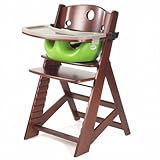 Keekaroo Height Right High Chair, Infant Insert and Tray Combo, Mahogany/Lime by Keekaroo [並行輸入品]