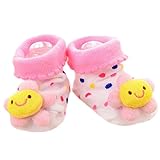 3組 ノンスリップ新生児の男の子の女の子幼児の靴下暖かいノンスキッドのストッキング赤ちゃんの誕生日のギフト6-12ヶ月の赤ちゃん-A07