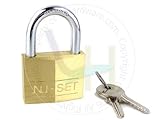 nu-set Heavy Duty 1 – 3 / 4 " 45 mm keyed-differentソリッド真鍮南京錠