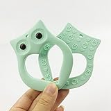 Mamimami Home 歯がため シリコーン製 歯がため ふくろう 10.3x8.2cm 可愛い キュート 新生児 出産祝い 内祝い ギフト 女の子 男の子 看護ジュエリー 手作りペンダント 1個