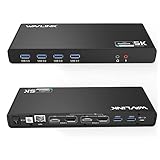 WAVLINK USB3.0 ユニバーサル ウルトラ5K ドッキングステーション デュアル4Kドッキングステーション universalドッキングステーション - タイプ-c,タイプaと互換（usb-cとusb-a両方が含まれます）