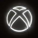 Xbox ロゴ LED ホワイト ネオン ウォールライトサイン | 高さ10インチ