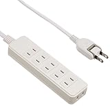 エレコム 電源タップ 配線しやすい180°スイングプラグ 6個口 1m ホワイト T-S02-2610WH