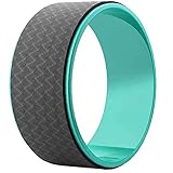 ヨガホイール 厚手クッション 柔らか 快適 背中ストレッチ エクササイズ ヨガ器具 33*13cm 水青色