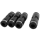 エアコンプレッサーパイプダイヤを2つの方法ストレートクイックカプラ4 PCS 6ミリメートルにする6ミリメートル