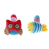 Blesiya ぬいぐるみラトルおもちゃ　がらがらおもちゃ　ベビー　おもちゃ 2個セット