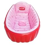 Jpamzceo ベビーバス ふかふか エコPVC 全2色 (レッド)