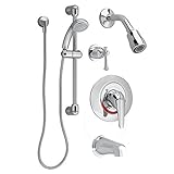 American Standard 1662.214.002 Commercial Tub and Shower System Complete Kit, Polished Chrome [並行輸入品