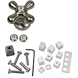BrassCraft SH5770 Universal Fit Tub and Shower Cross Faucet Handle, Pvd Satin Nickel by BrassCraft