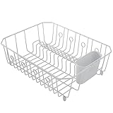 ラバーメイド(Rubbermaid) ディッシュドレーナー L (抗菌加工) 箸立て付き ホワイト FG6032ARWHT
