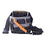 EDCarrying 工具袋　工具差し　電工工具差し　ウエストバッグ　ツールバッグ　ツールポーチ　ベルト付き　８ポケット