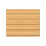 アルファタカバ ママも喜ぶ奥行30cm狭い場所で活躍するランドリー収納 薄型チェストシリーズ 奥行30薄型チェスト120cm幅5段ナチュラル