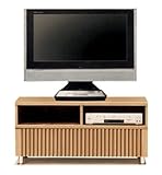 日本製 幅100cm ロータイプテレビボード 完成品 (ナチュラル)