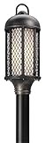 Troy Lighting Signal Hill 1-Light Outdoor Post Mount - Aged Silver Finish with Clear Frosted Glass S