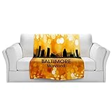 ブランケットウルトラソフトFuzzy 4サイズ！DIANOCHEデザインからby Angelina Vick Cityメリーランド州ボルチモアlllホームDecor Unique Designer芸術