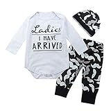 Domybest ロンパース ベビー服 上下セット 女の子 男の子 カバーオール 長袖 長ズボン 帽子 3点入り 春 秋 パジャマ 赤ちゃん 新生児 可愛い 柔らかい 綿 普段着 記念写真 出産祝い 