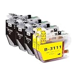 LC3111 ブラザーbrother用互換インクカートリッジLC3111BKブラック3本 LC3111Yイエロー2本 合計5本 対応機種：DCP-J582N J982N-W/B J978N-W/B J972N J973N-W/B J572N J577N J903N J893N J898N J998DN J998DWN J738DN J738DWN J981N